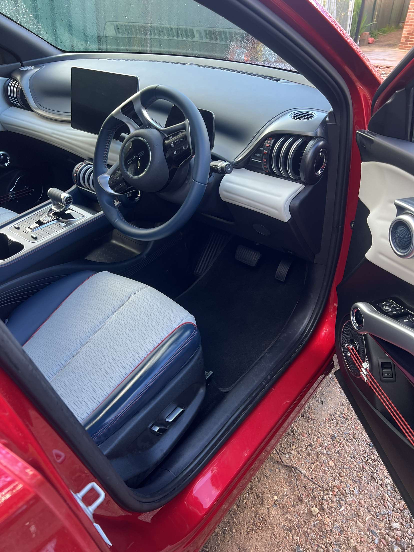 Car detailing in progress